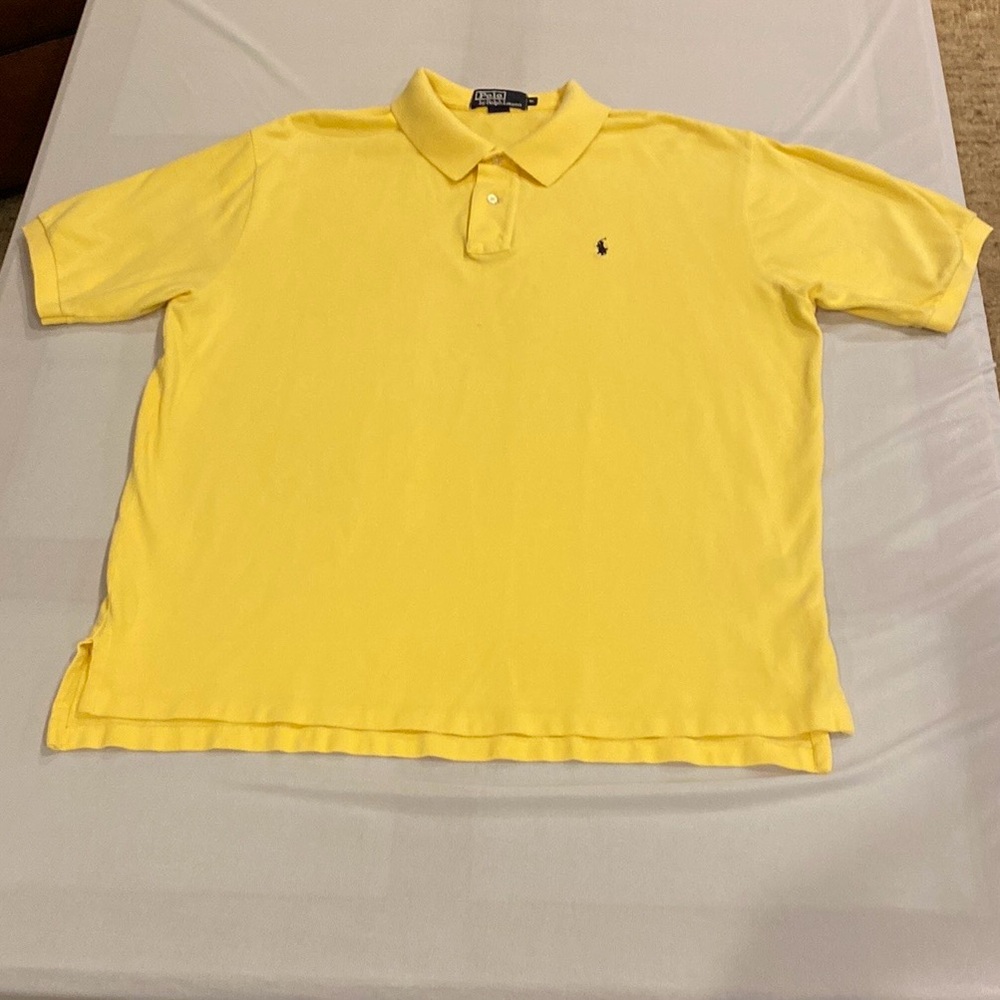 Polo Ralph Lauren Classic-Fit Cotton Polo Shirt Yellow Polo Shirt - Picture 8 of 14